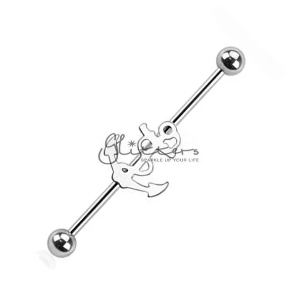 14GA 316L Surgical Steel Anchor Industrial Barbells