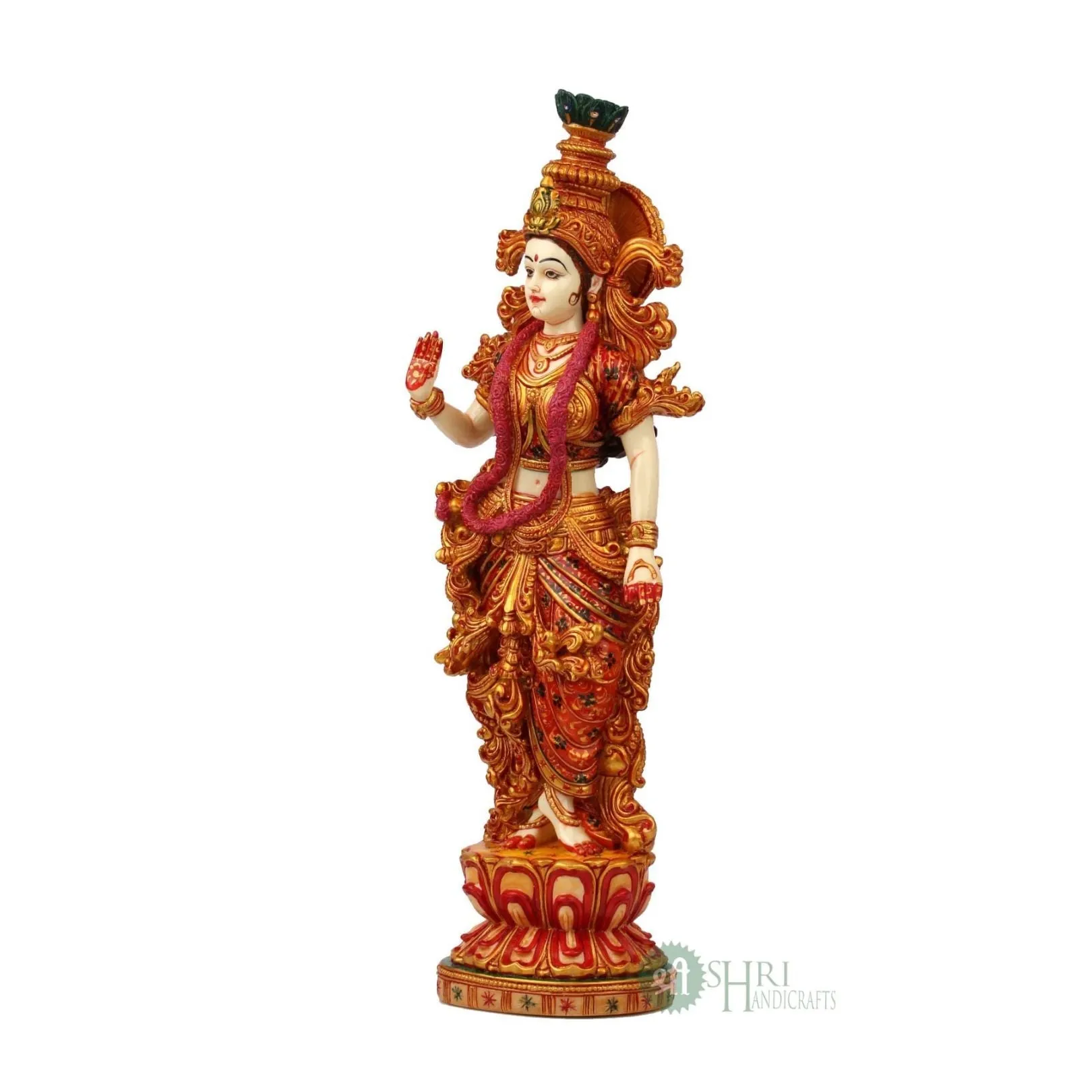 15". RADHA KRISHNA PAIR STANDING PAINTING SET