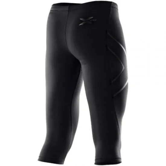 2XU Women's 3/4 Compression Tights  - WA1943B (BLK/BLK)