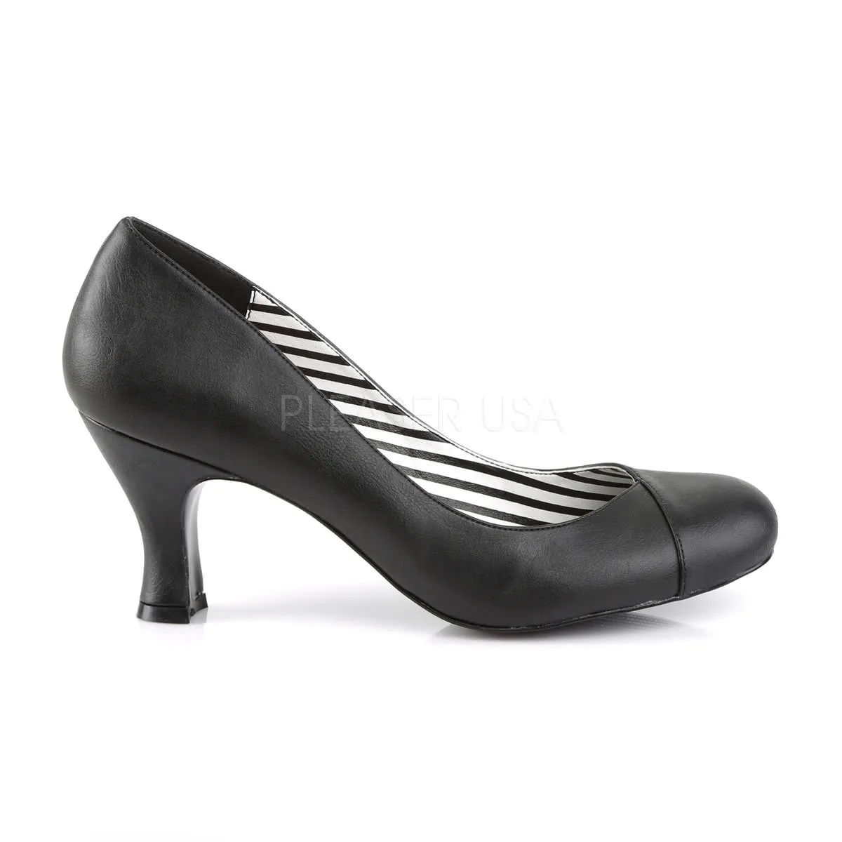 3 Inch Heel JENNA-01 Black Pu