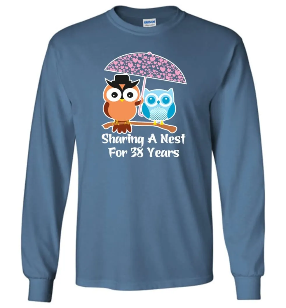 38 Years Wedding Anniversary Gifts Valentine's Day Long Sleeve T-Shirt