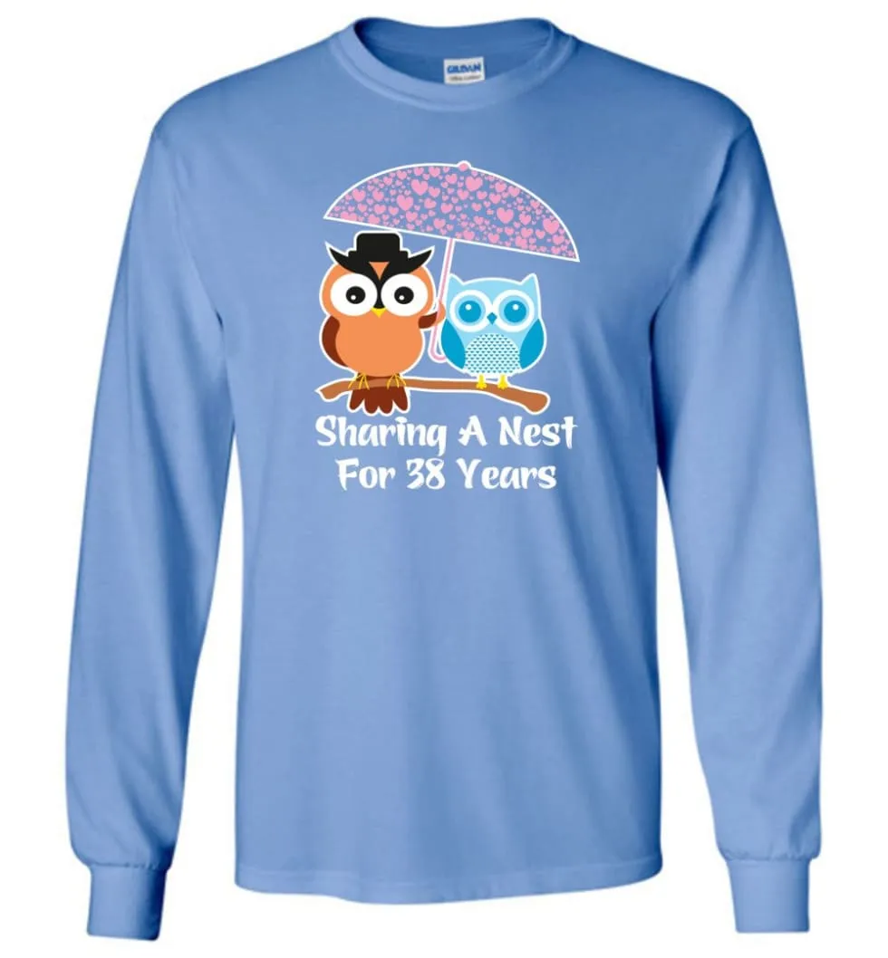 38 Years Wedding Anniversary Gifts Valentine's Day Long Sleeve T-Shirt