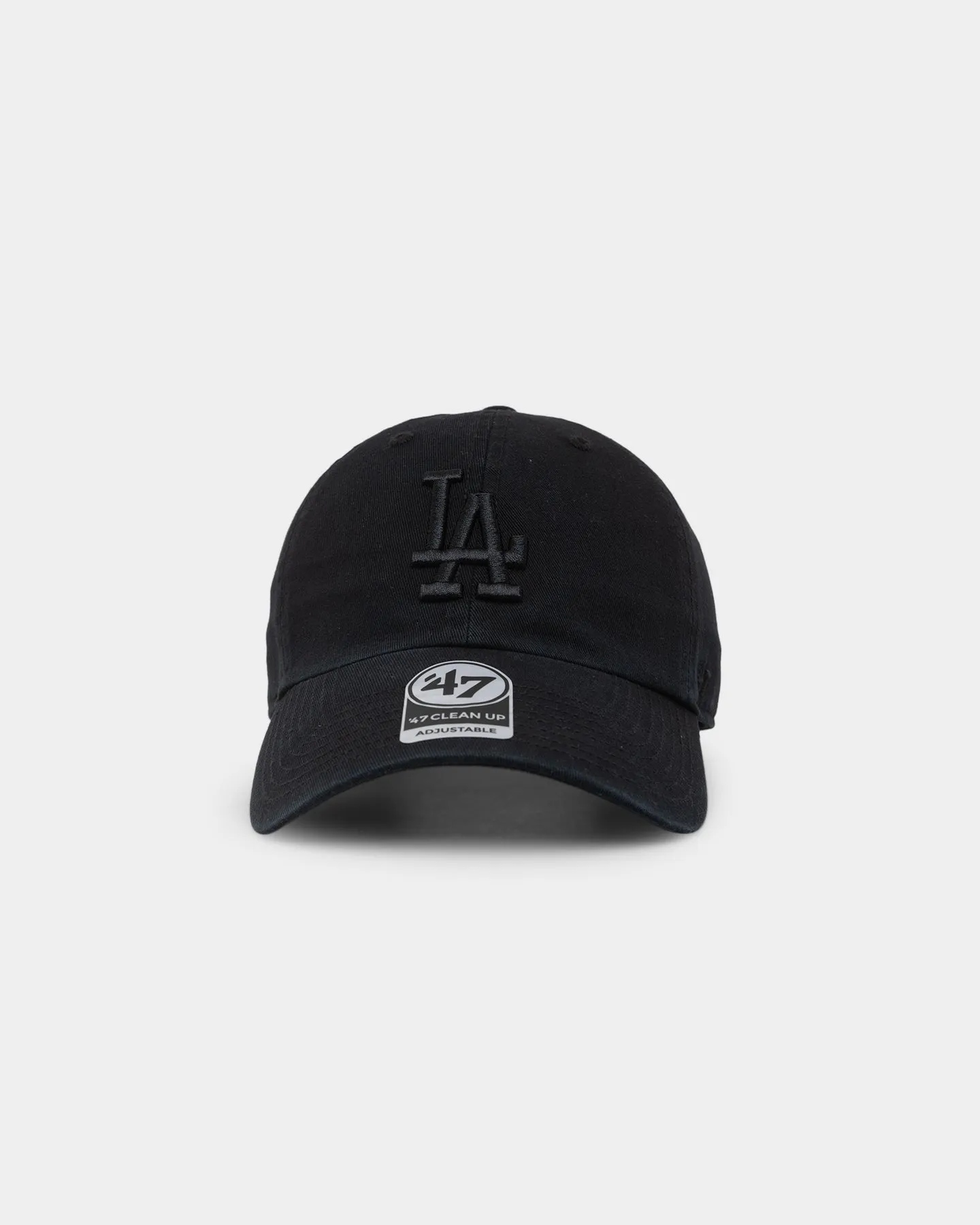 47 Brand Men's Los Angeles Dodgers Clean up Strapback Black/Black