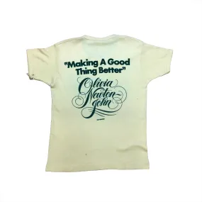 70s Olivia Newton John "Making A Good Thing Better" Vintage Single Stitch Girly T Size Small