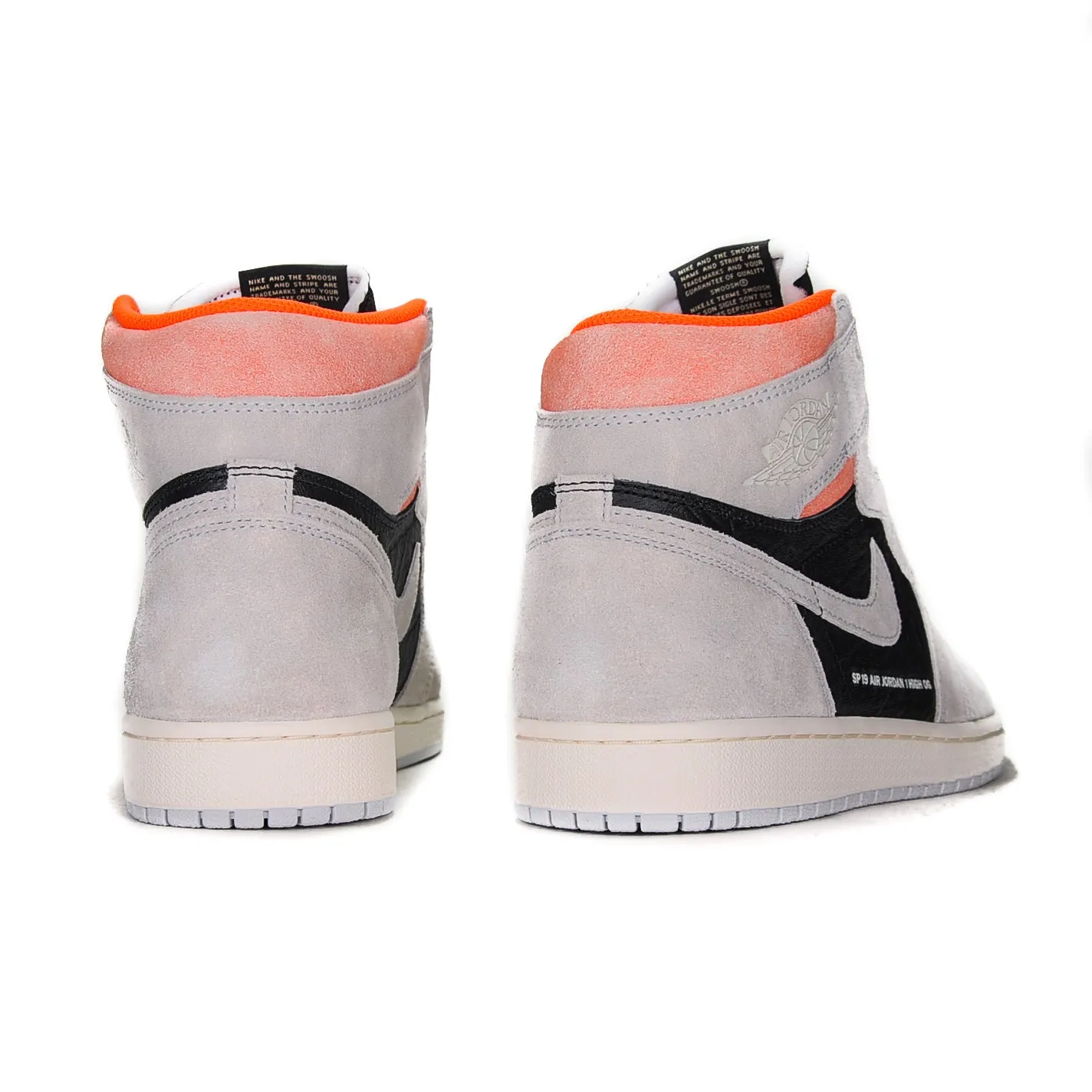 AIR JORDAN 1 RETRO "NEUTRAL GREY HYPER CRIMSON" 2019