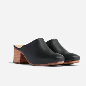 All-Day Heeled Mule Black