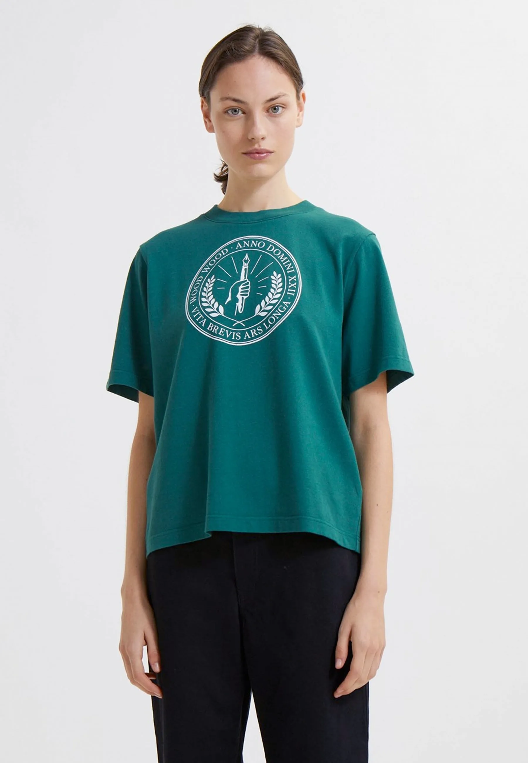 Alma Seal T-Shirt - dark emerald