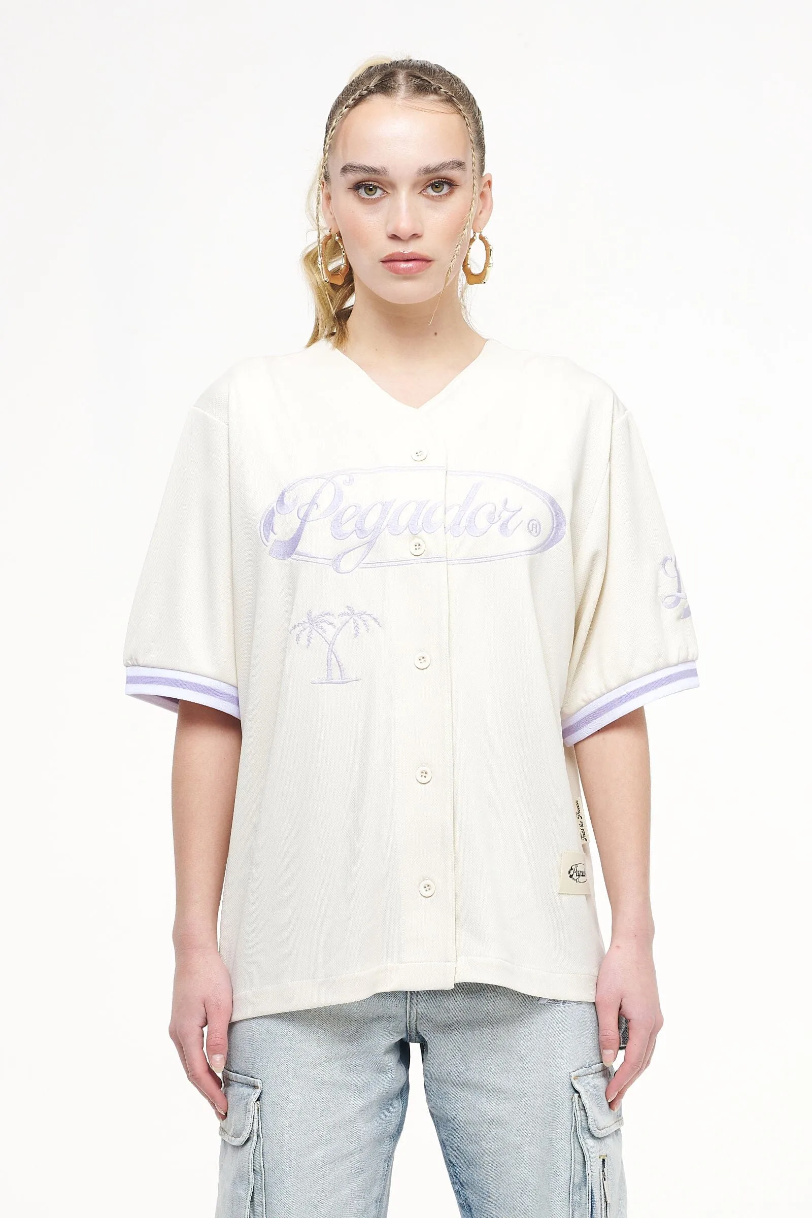 Angeles Oversize Baseball Shirt Angels Cream