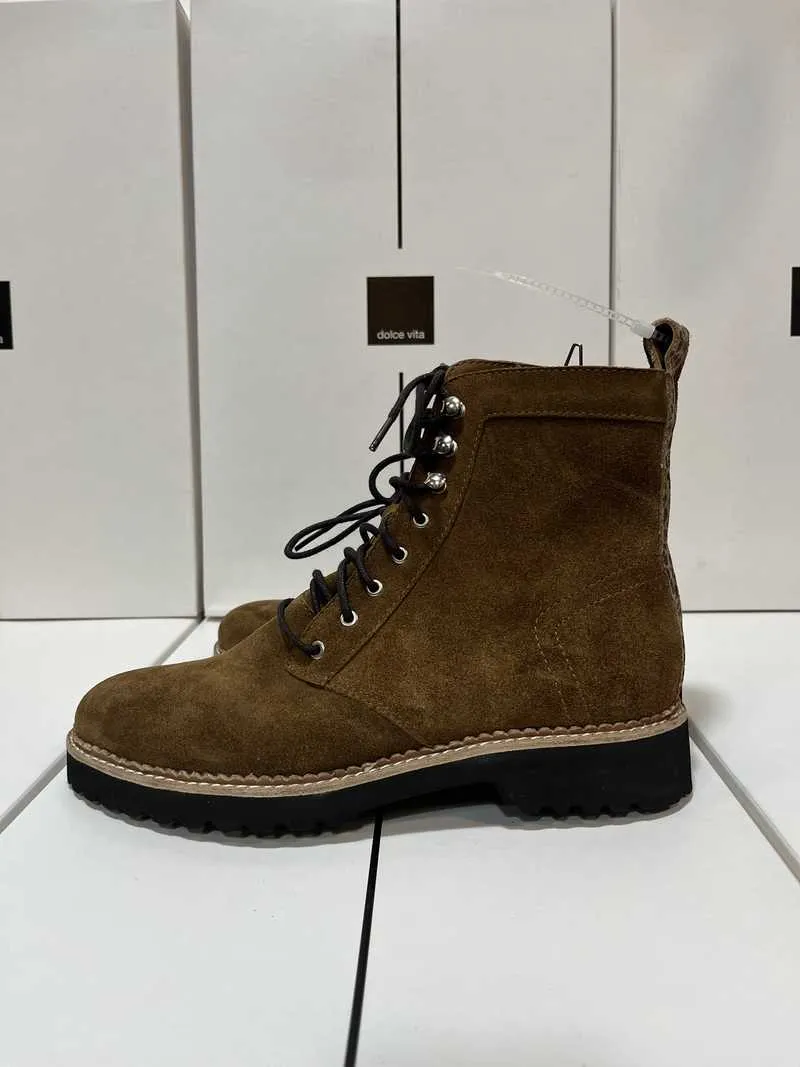 AVENA BOOTS DK BROWN SUEDE - re:vita