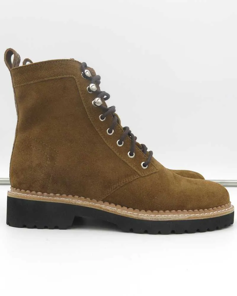 AVENA BOOTS DK BROWN SUEDE - re:vita