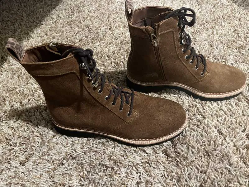 AVENA BOOTS DK BROWN SUEDE - re:vita