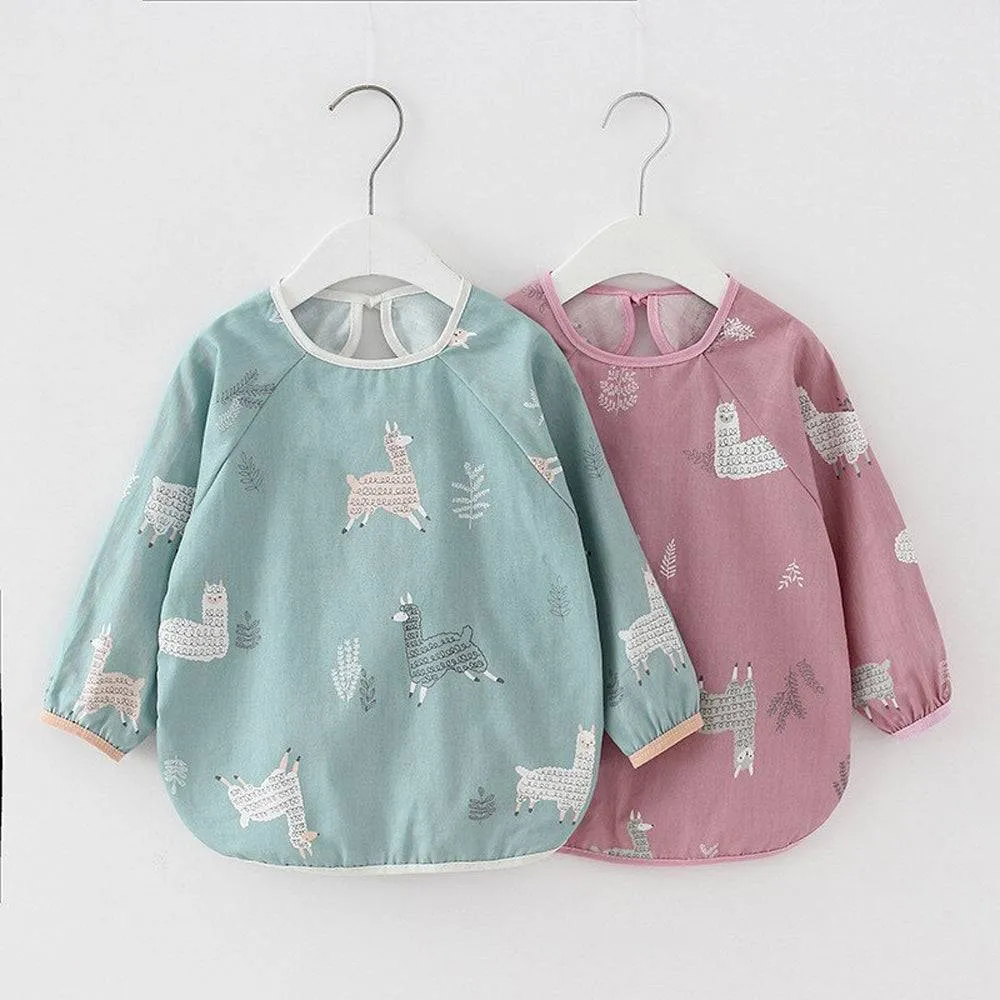 Baby Long Sleeve Apron Smock Bib Polar Bears