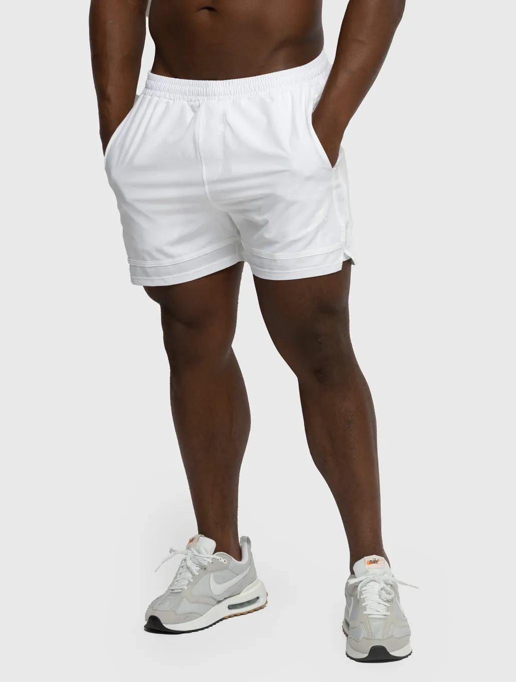 BARRY'S WHITE 4IN LINED VICTORY SHORT