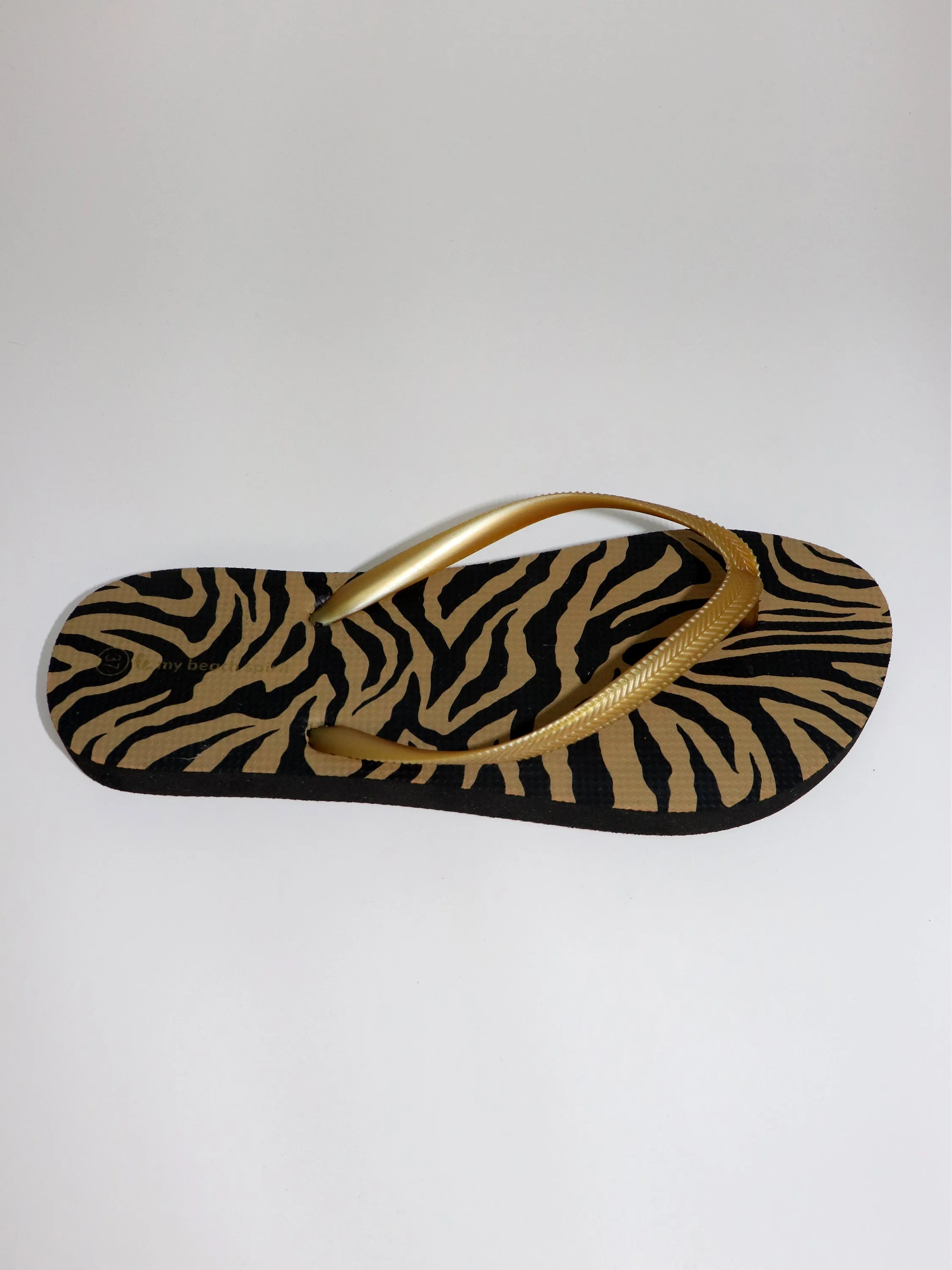 Basic animal print beach slipper