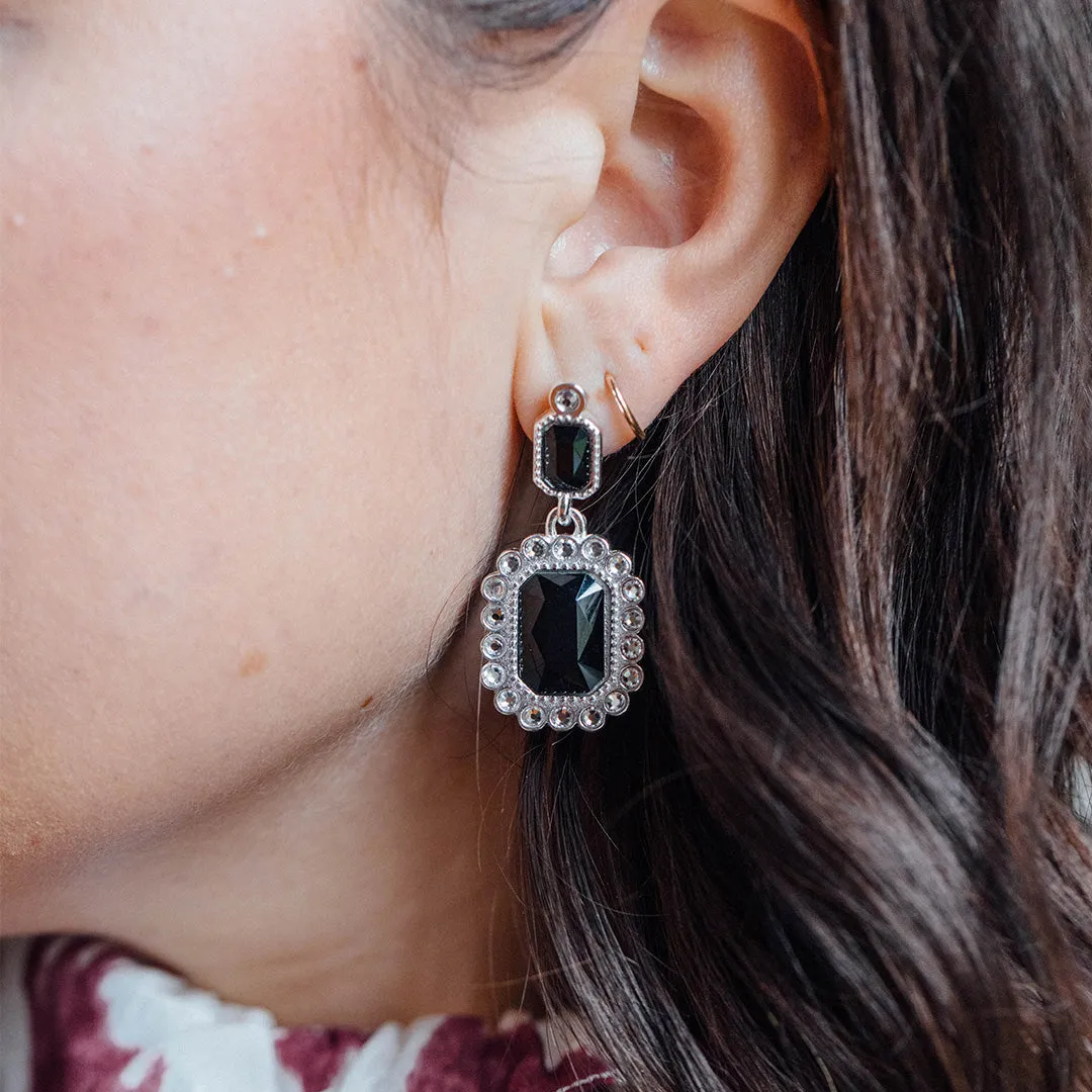 Black Emerald Earrings