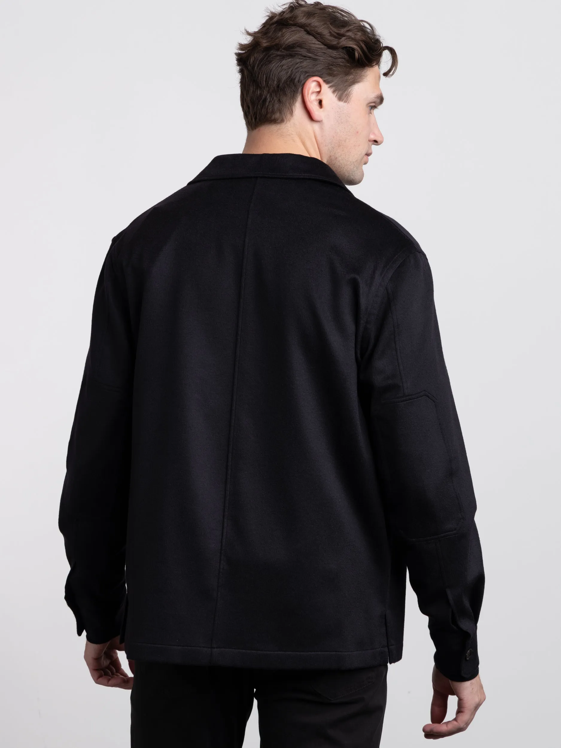 Black Oasi Cashmere Alba Overshirt