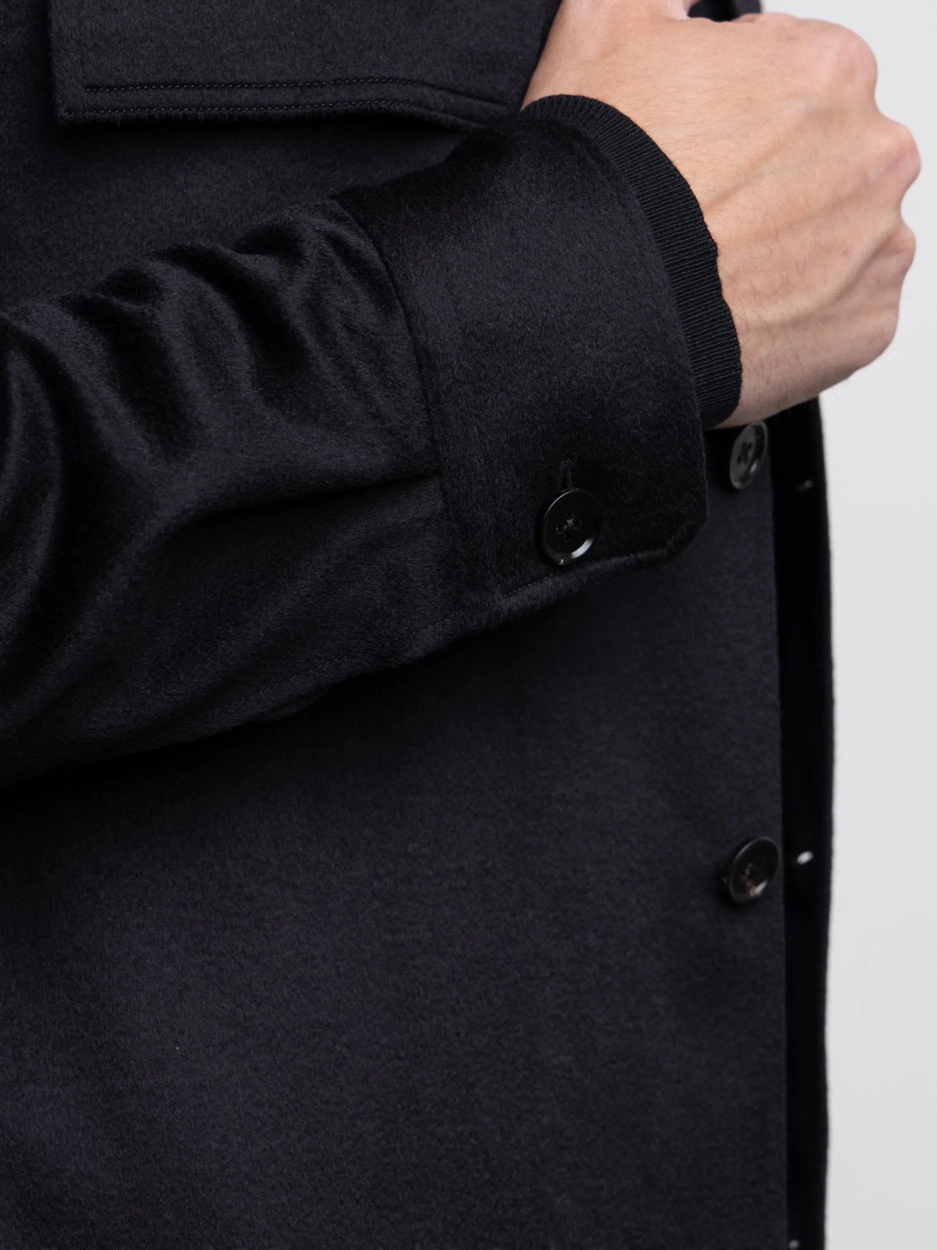 Black Oasi Cashmere Alba Overshirt