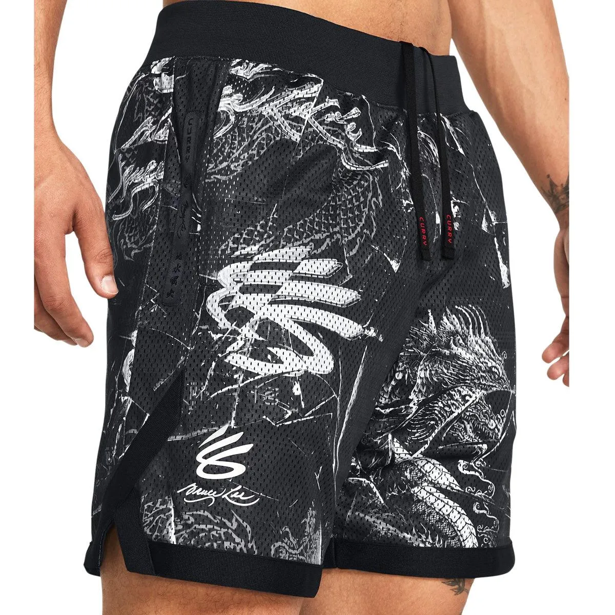   Bruce Lee Curry Lunar New Year Mesh Shorts 'Future Dragon'