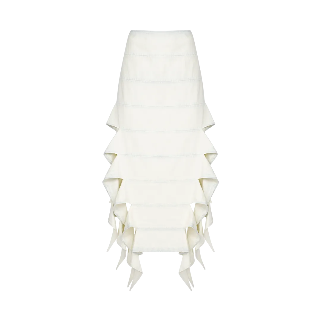 Bug Asymmetric Midi Skirt