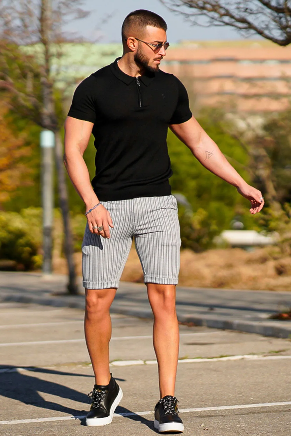 Buy $80 Free Shipping Men's Grey Chino Short