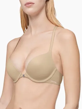 Calvin Klein Women's Perfectly Fit Push Up Multiway Racerback Bra, Nude, 36D