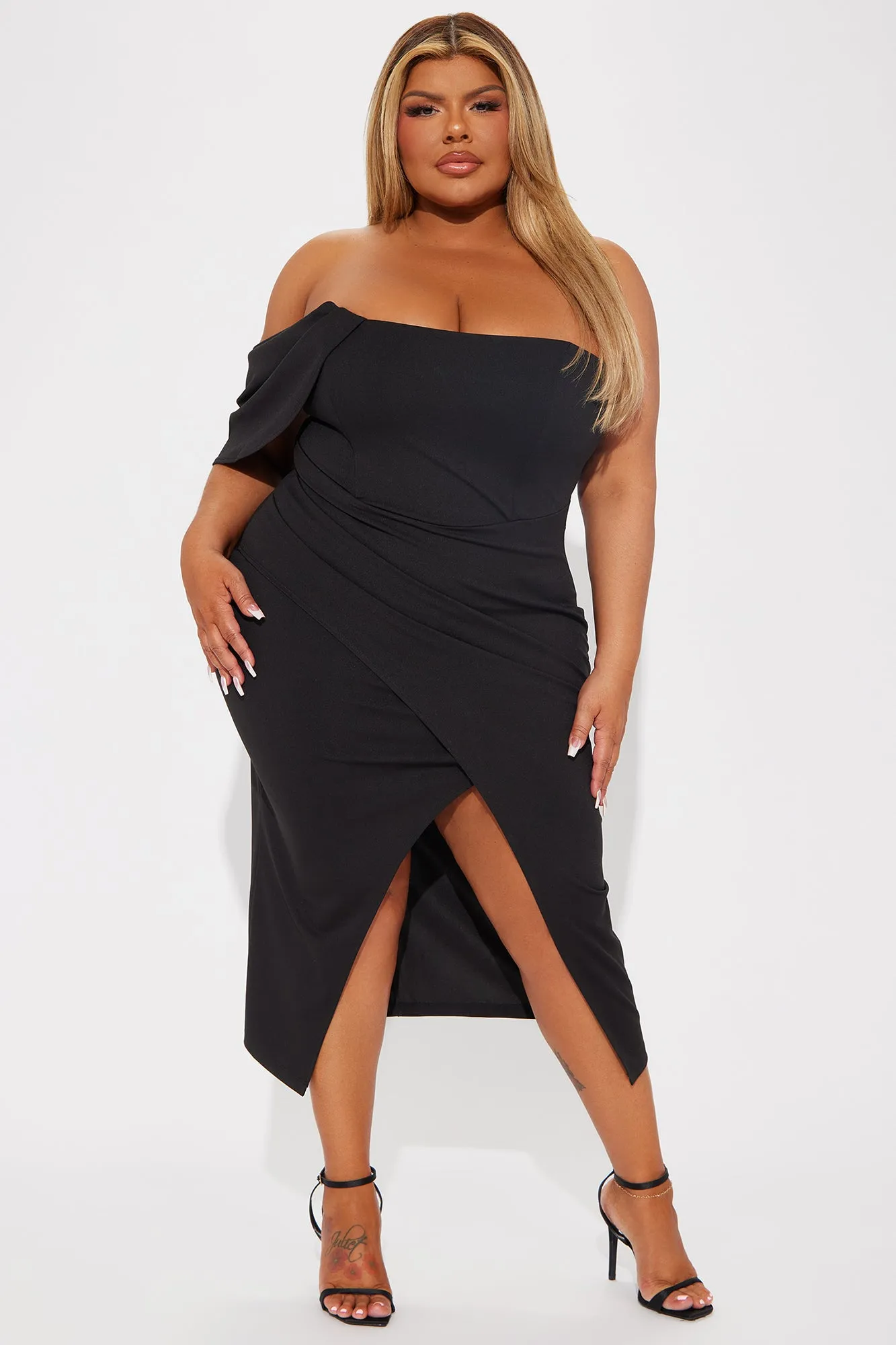 Camilla Midi Dress - Black