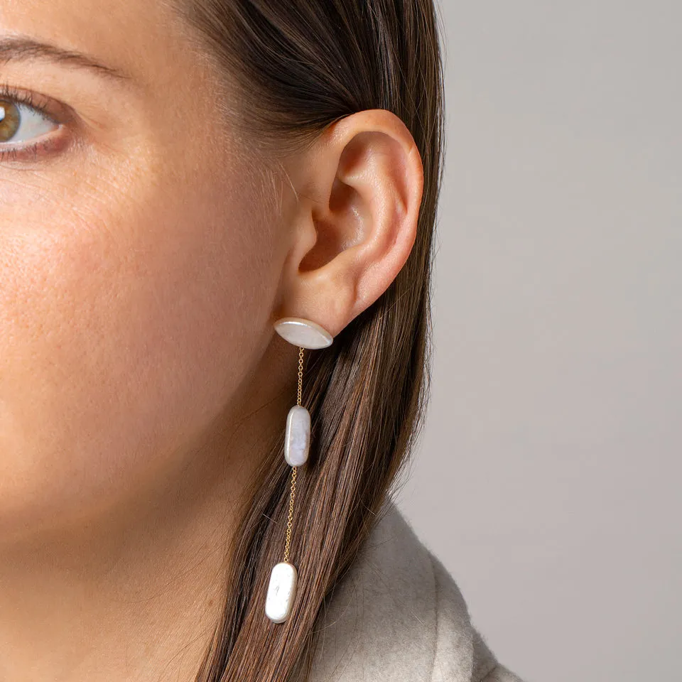 Candy Bar Pearl Drop Earrings