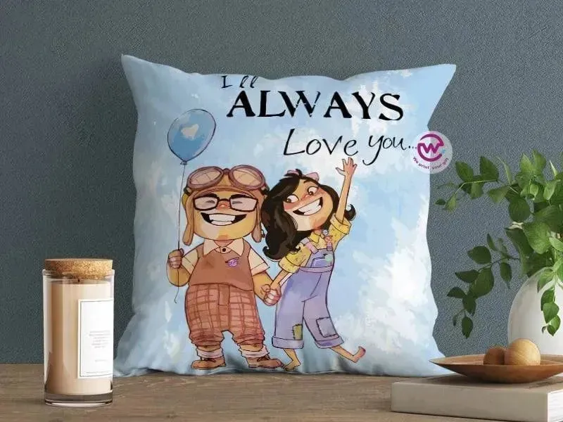 Canvas Cushion-Square Shape - Cartoon Up