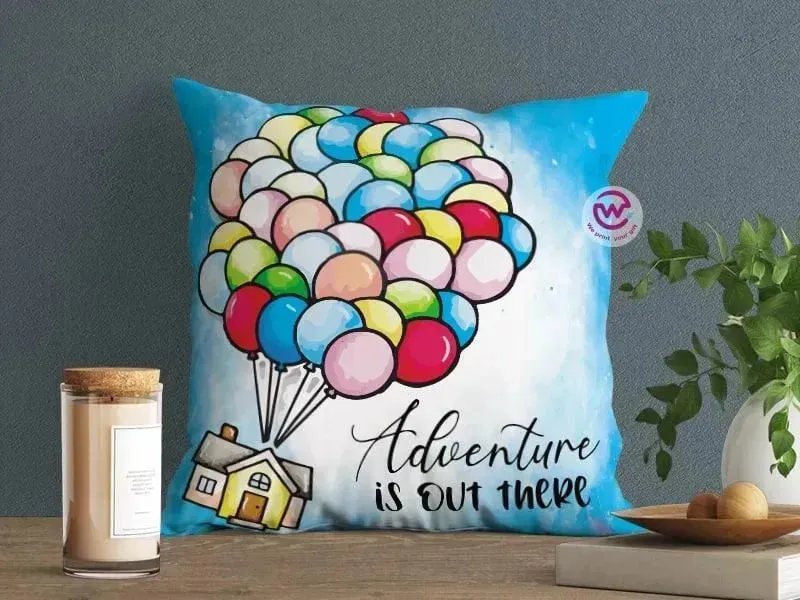 Canvas Cushion-Square Shape - Cartoon Up