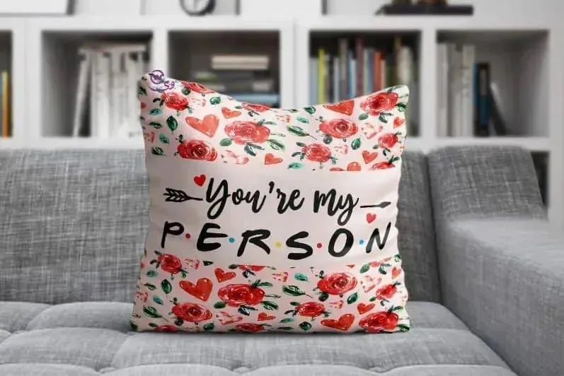 Canvas Cushion-Square Shape - Valentine's Day