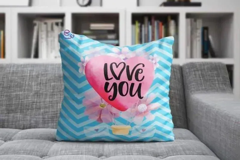 Canvas Cushion-Square Shape - Valentine's Day