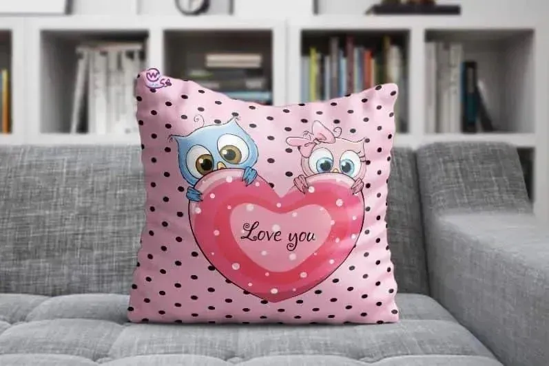 Canvas Cushion-Square Shape - Valentine's Day