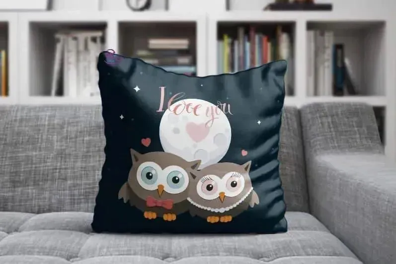 Canvas Cushion-Square Shape - Valentine's Day