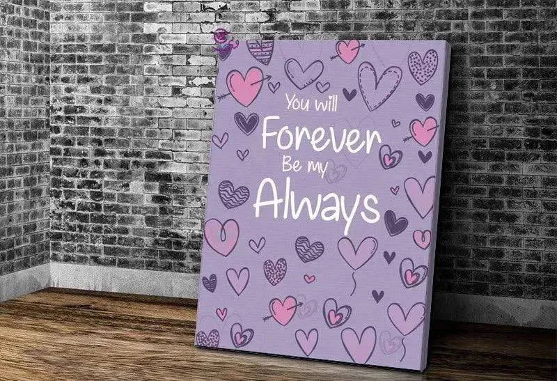 Canvas wall Frame - lovers