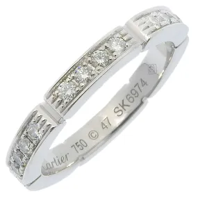 CARTIER Ring K18 White Gold, Diamond White gold Mailon PANTHERE full diamond Women 47 Used Authentic