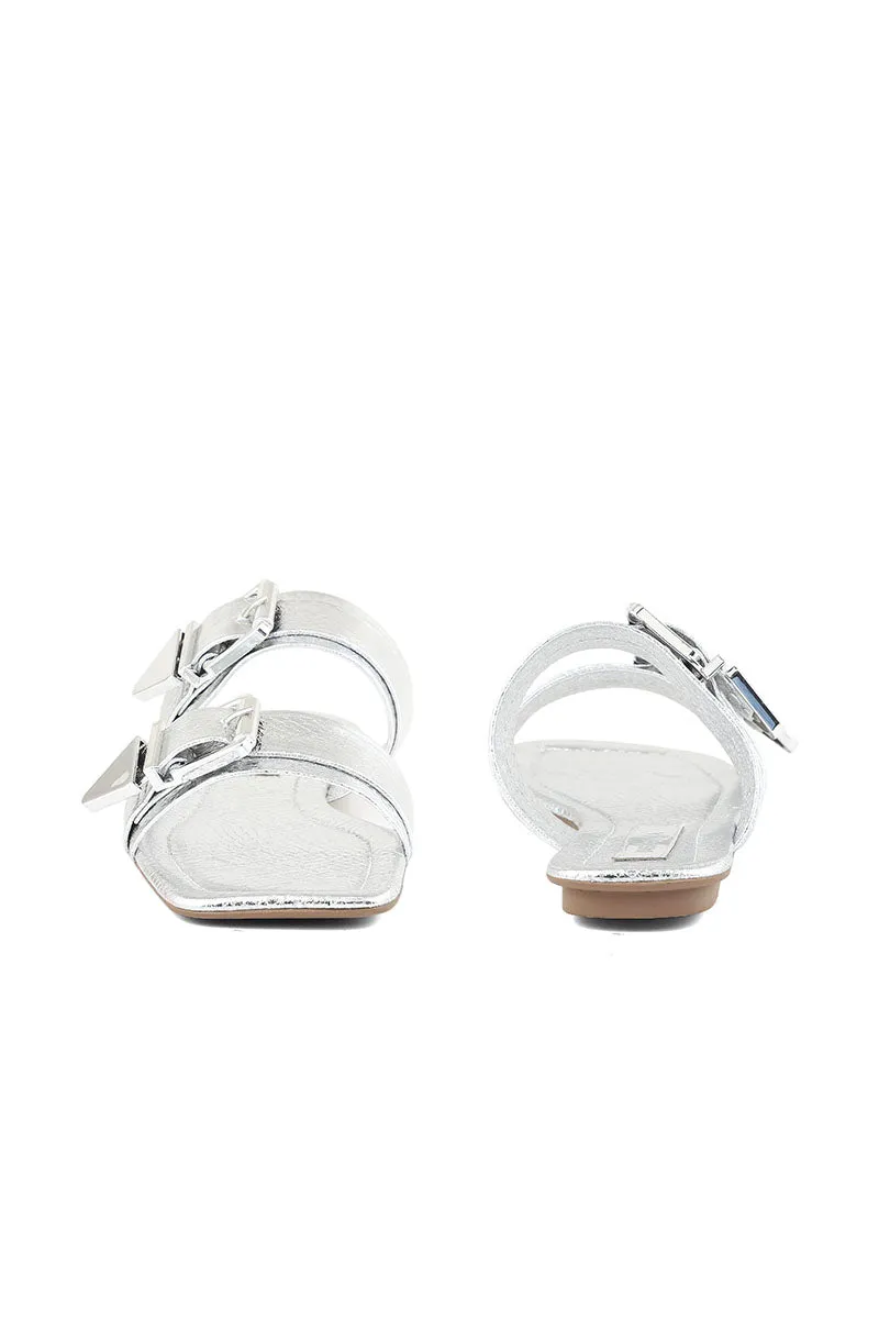 Casual Slip On I38595-Silver