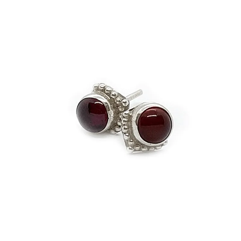 Chotto Garnet Bohemian Earrings