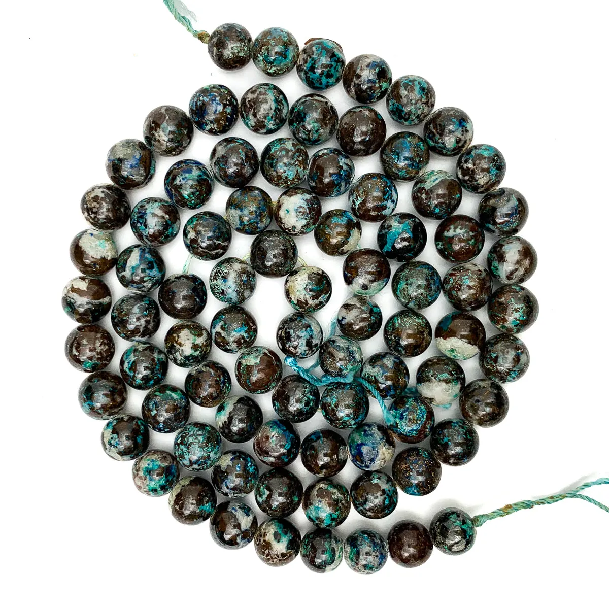 Chrysocolla 8mm & 10mm Smooth Rounds