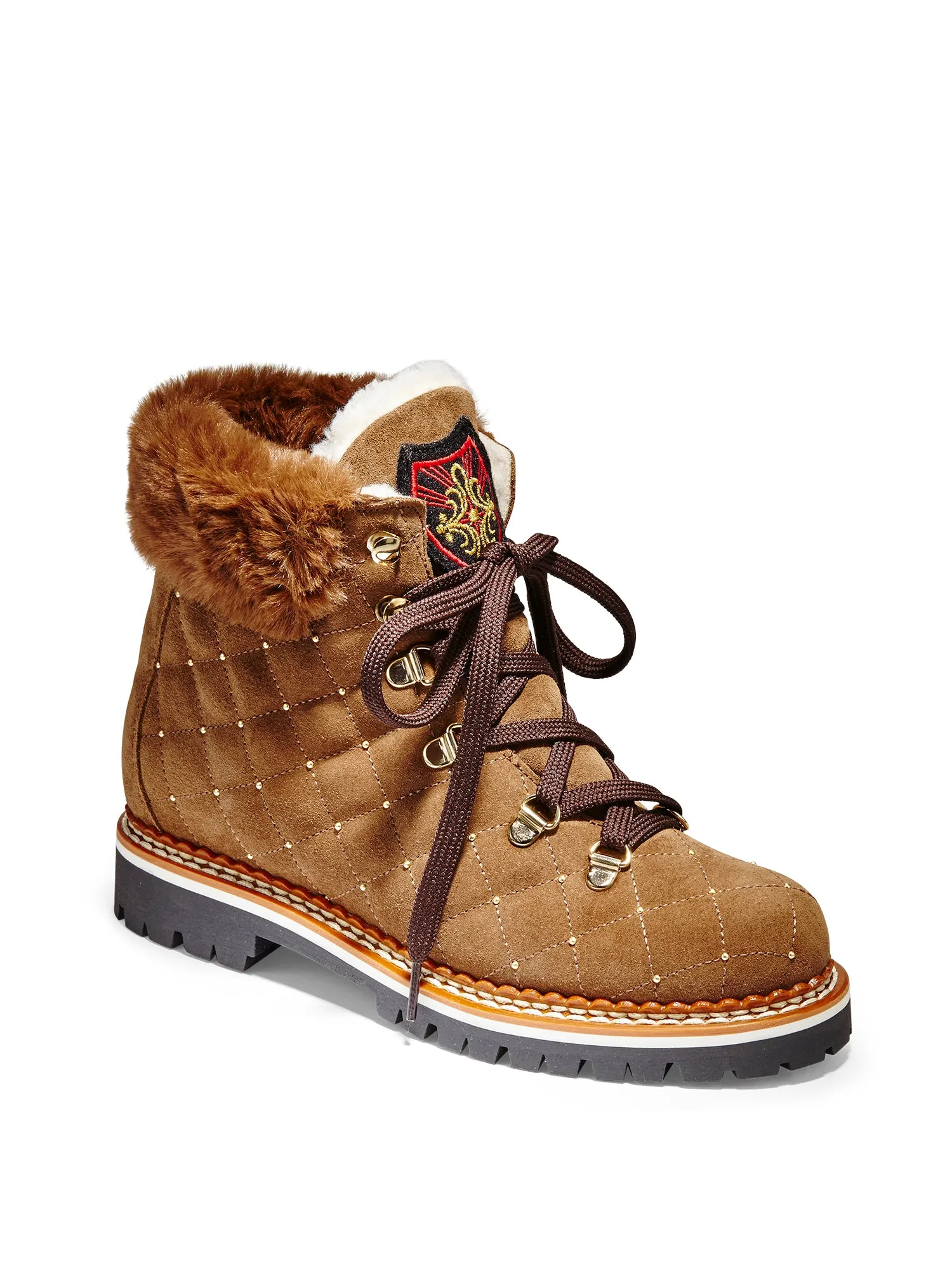 Colby Quilted Suede Hiker Boot