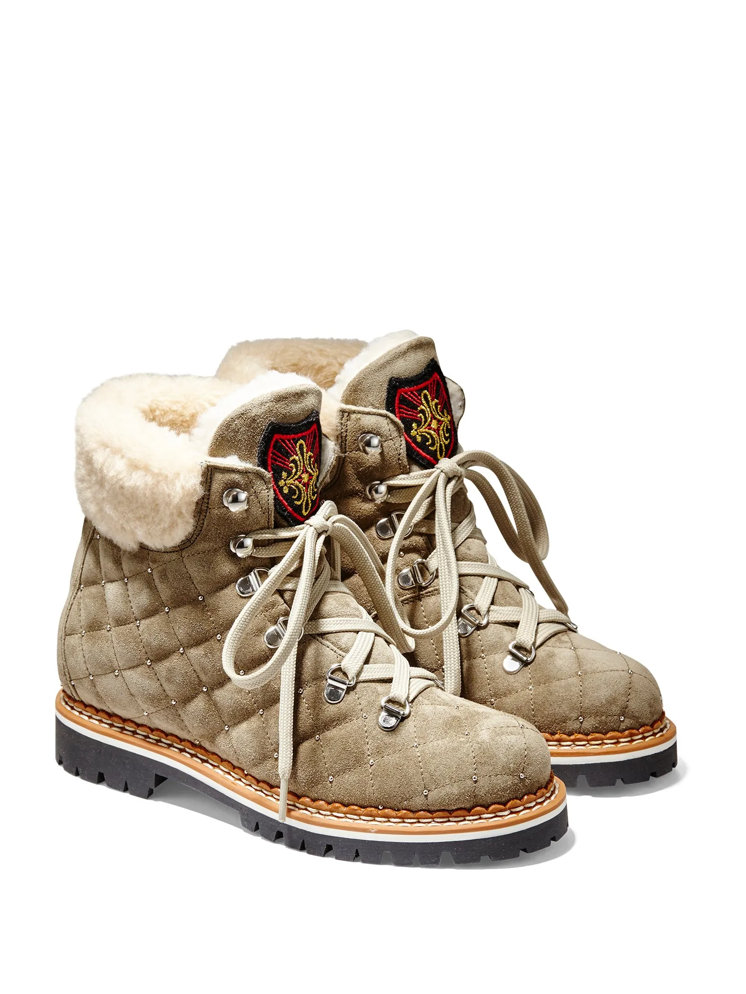 Colby Quilted Suede Hiker Boot