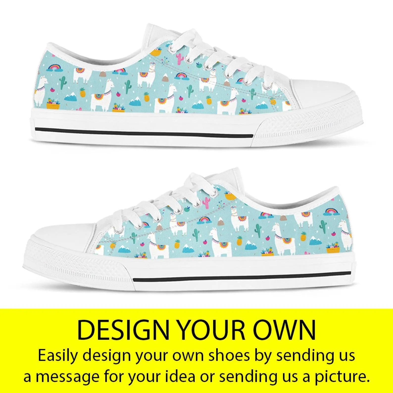 Custom Shoes Design Your Own Sneakers Personalized Shoes  Best Custom Gifts Custom Low Top Converse Style Sneakers For Adults Women & Men