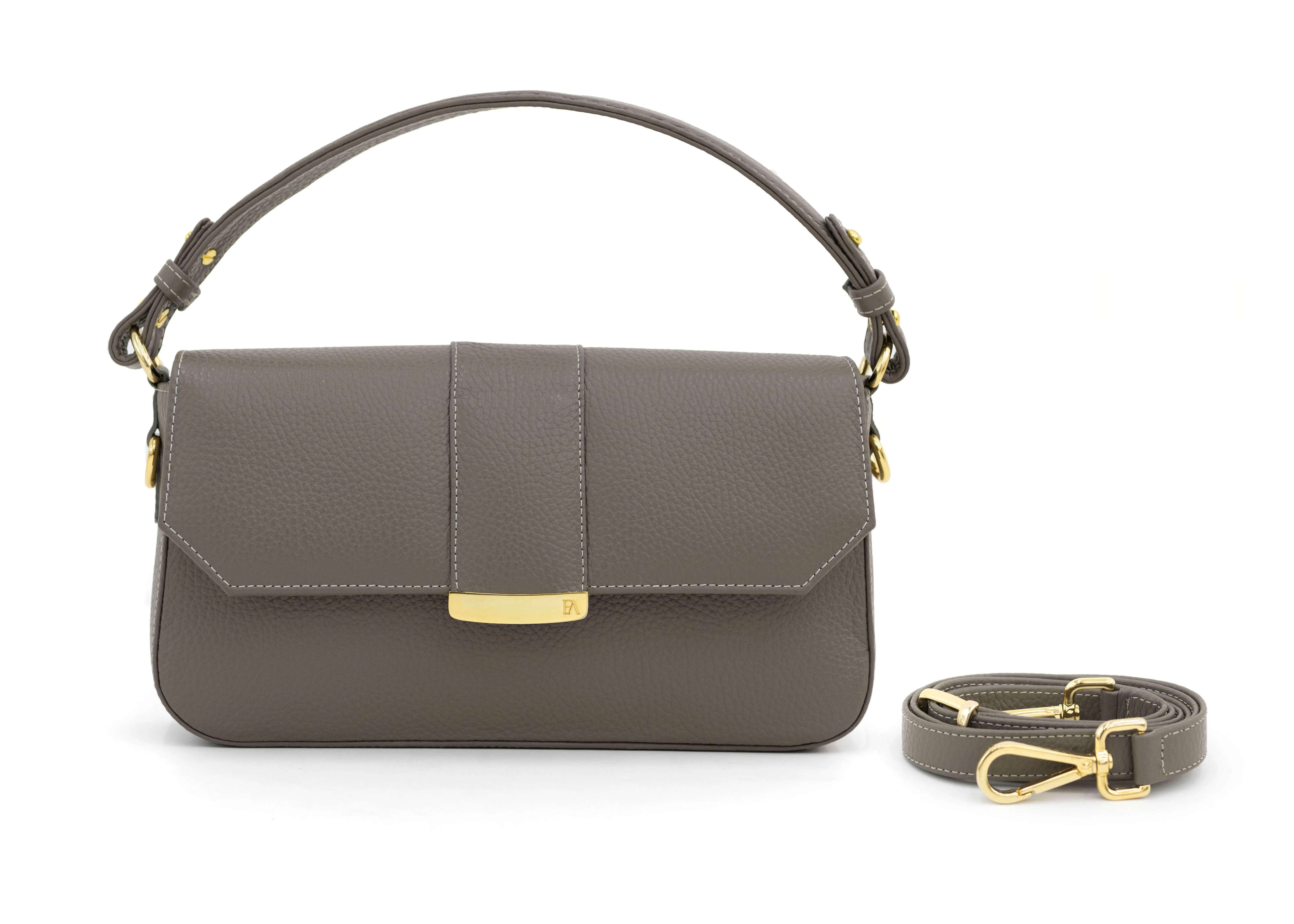 Dark Taupe Lamia Shoulder Bag