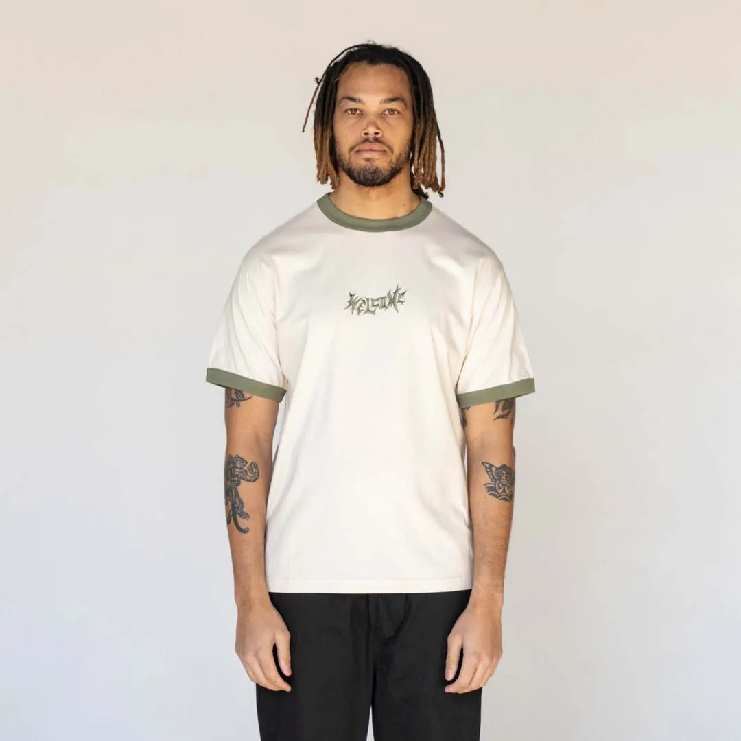 Detach S/S Ringer Tee - Bone