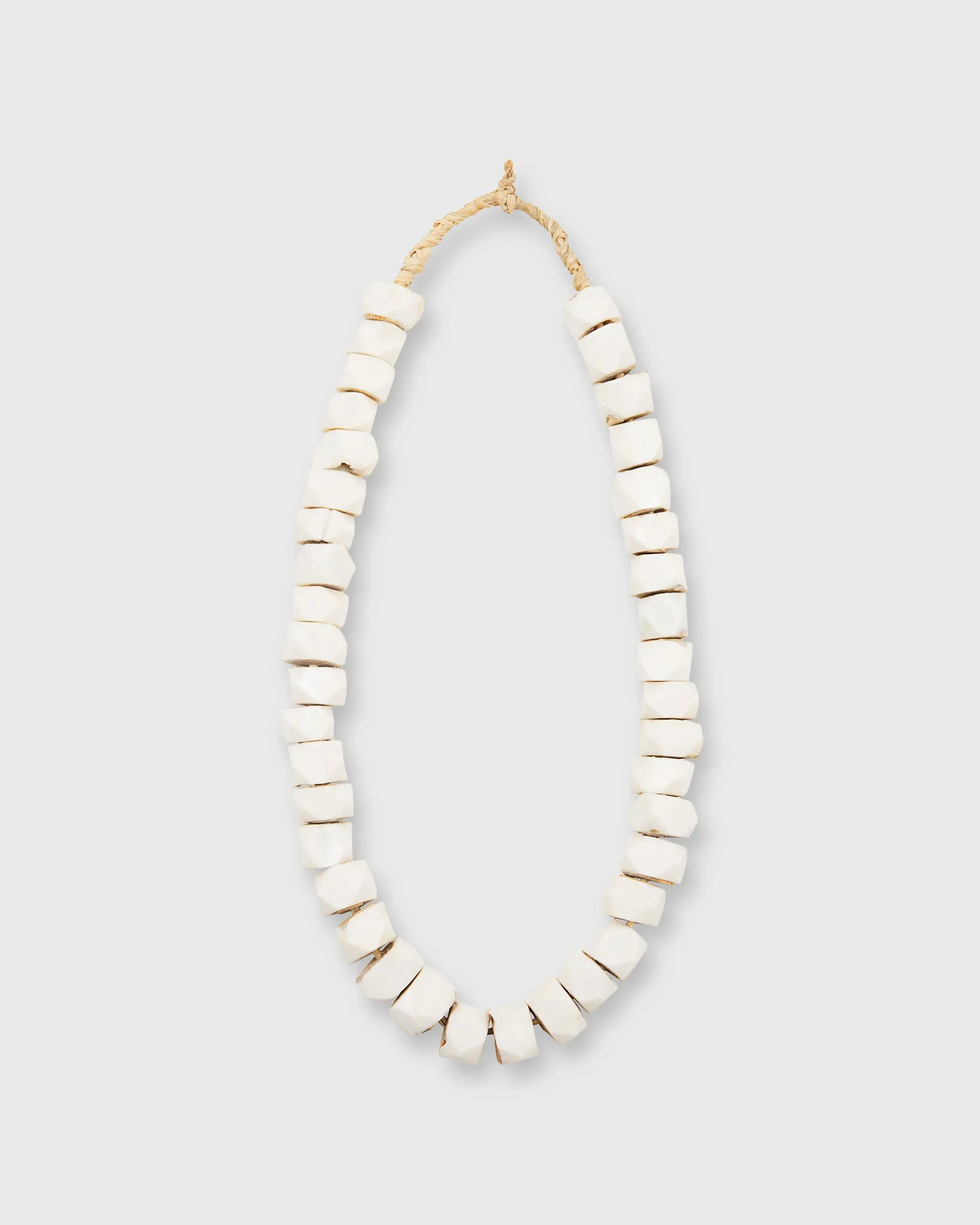 Diamond Cowbone Beads in Ivory