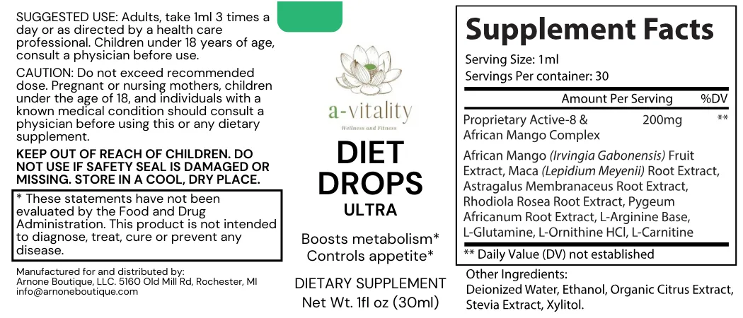 Diet Drops Ultra 1 oz