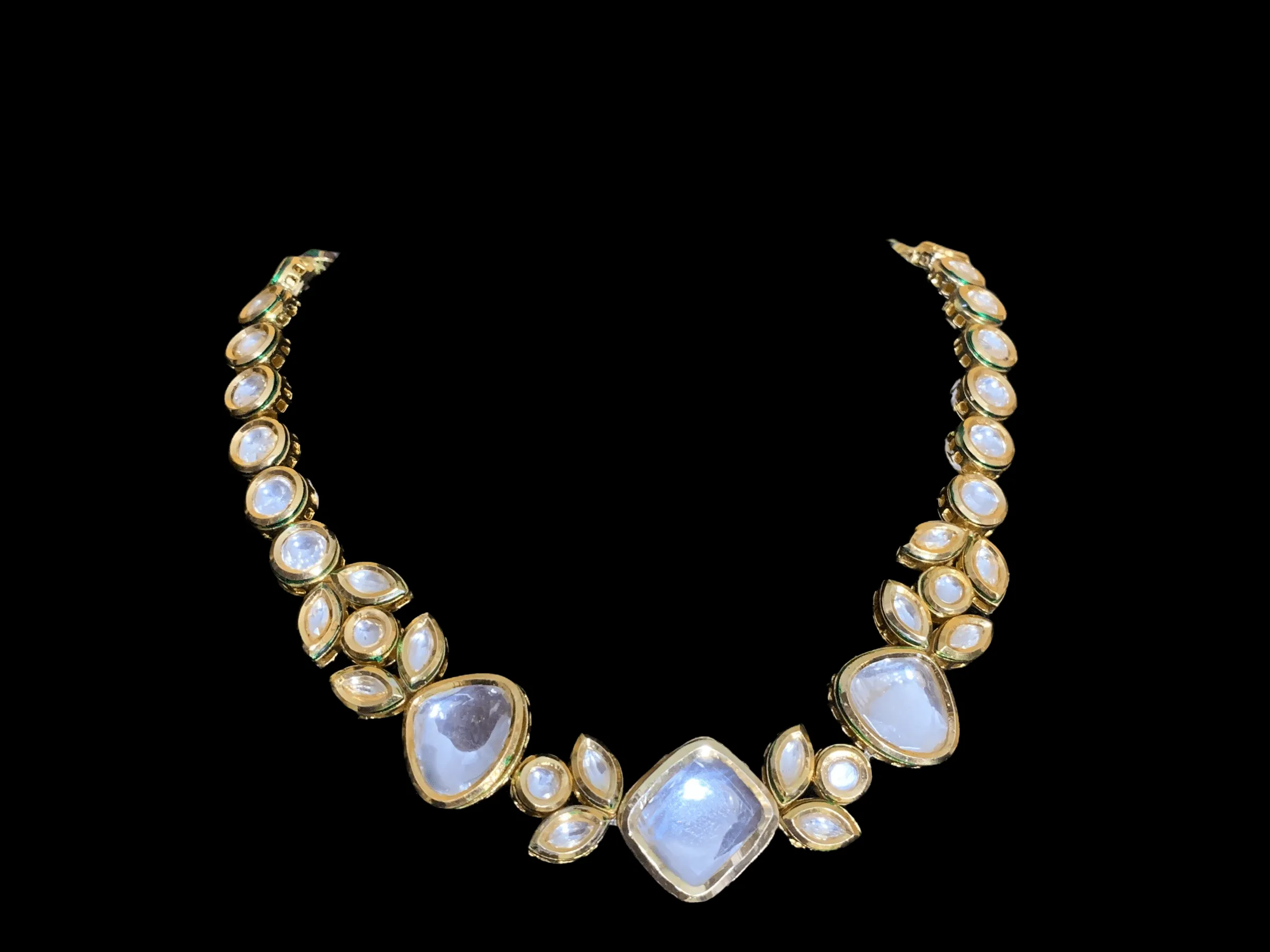 DNS74 Kundan necklace set (SHIPS IN 4 WEEKS )