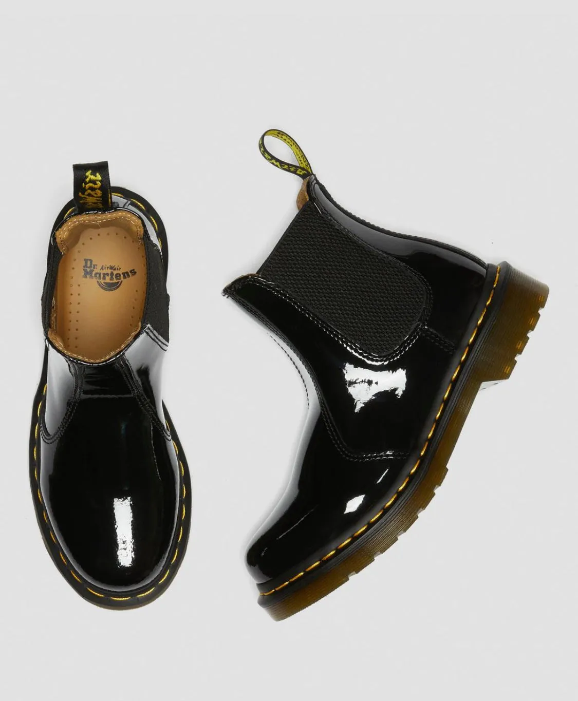 Dr.Martens 2976 Patent black Chelsea Boots schwarz 25278001