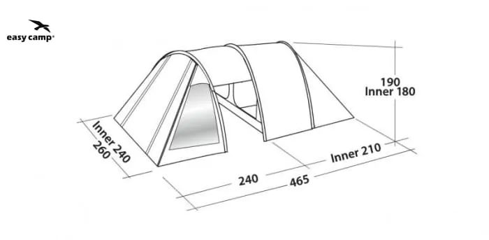 Easy Camp Tent Galaxy 400 Rustic Green