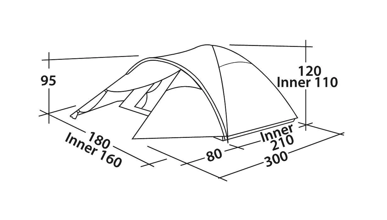 Easy Camp Tent Quasar 300 Rustic Green