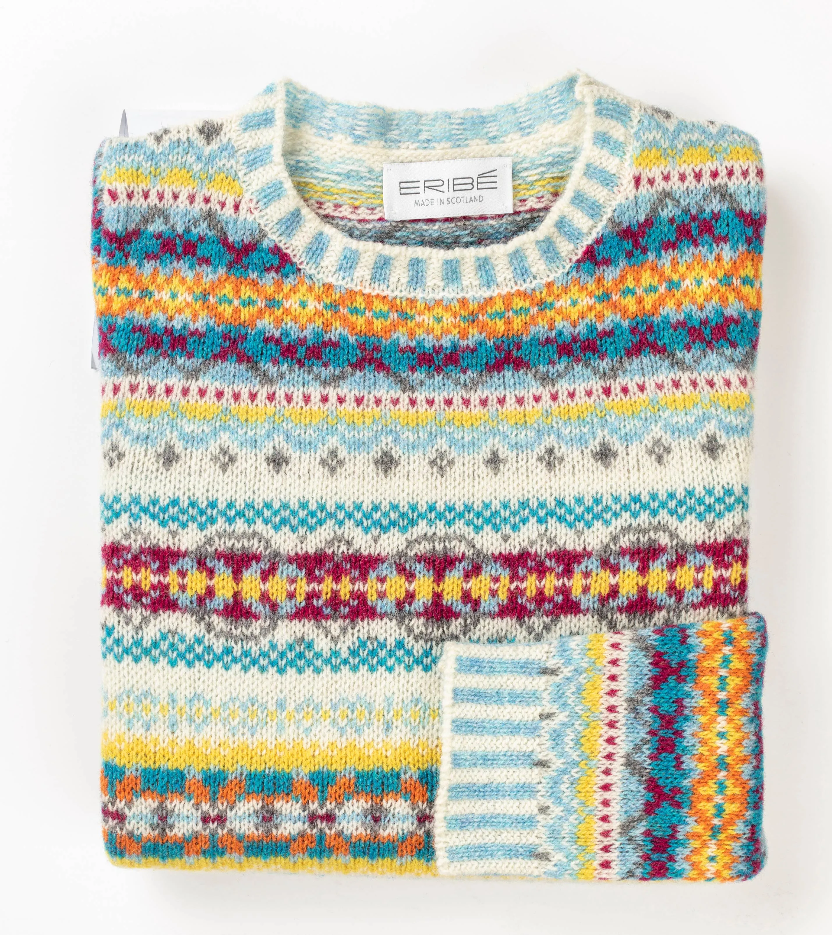 Eribé Westray Fair Isle Sweater - Budgie